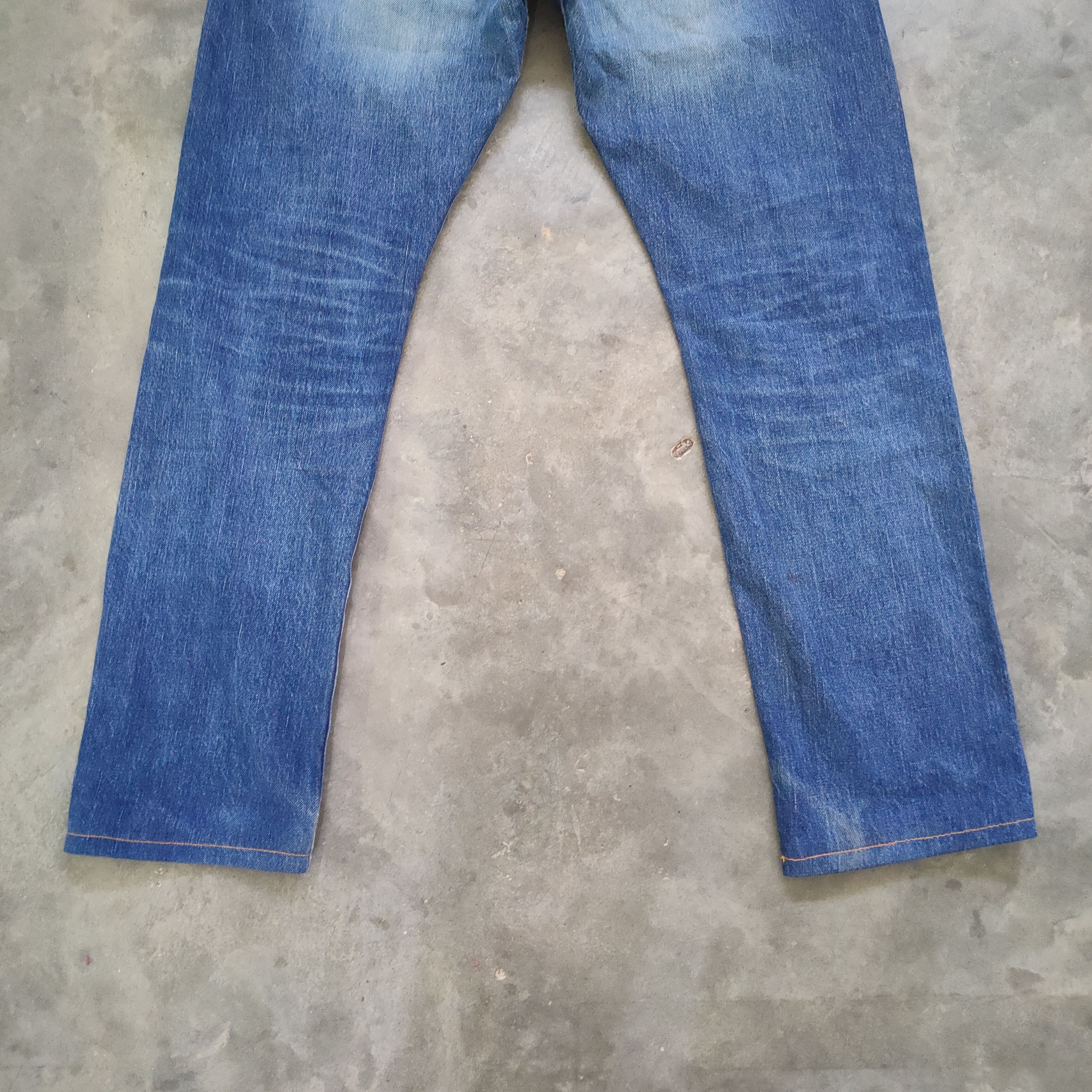 Ships Jet Blue VINTAGE SHIPS BUTTON FLY DISTRESSED FADED JEANS PANTS Size US 32 / EU 48 - 11 Thumbnail