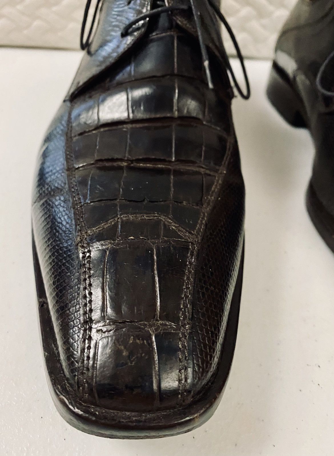 David Eden David Eden LP 36 Genuine Alligator/Lizard Skin Oxfords 10 Size US 10 / EU 43 - 4 Thumbnail