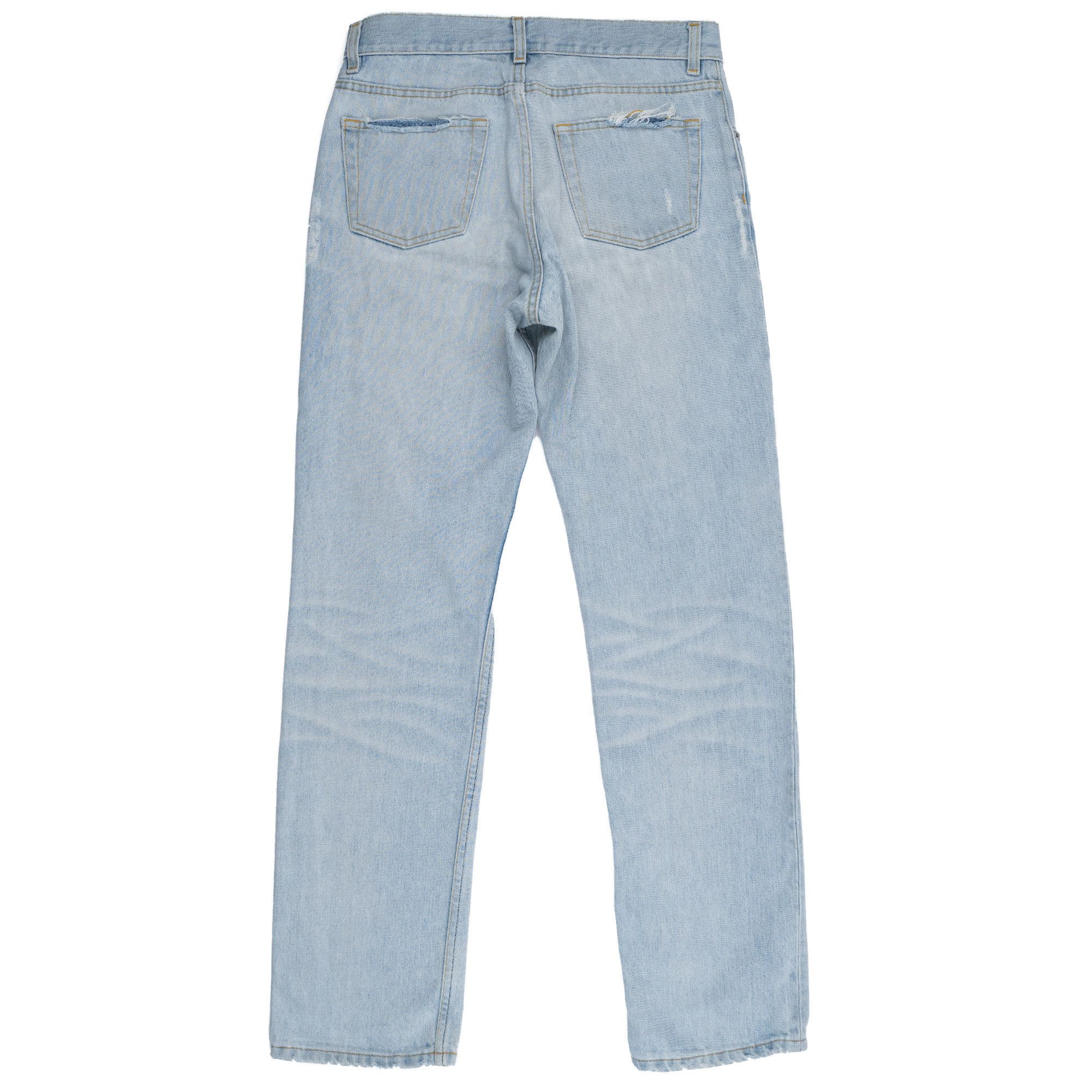 Helmut Lang Vintage Broken Denim Classic 5 Pocket Unhemmed Size US 31 - 2 Thumbnail