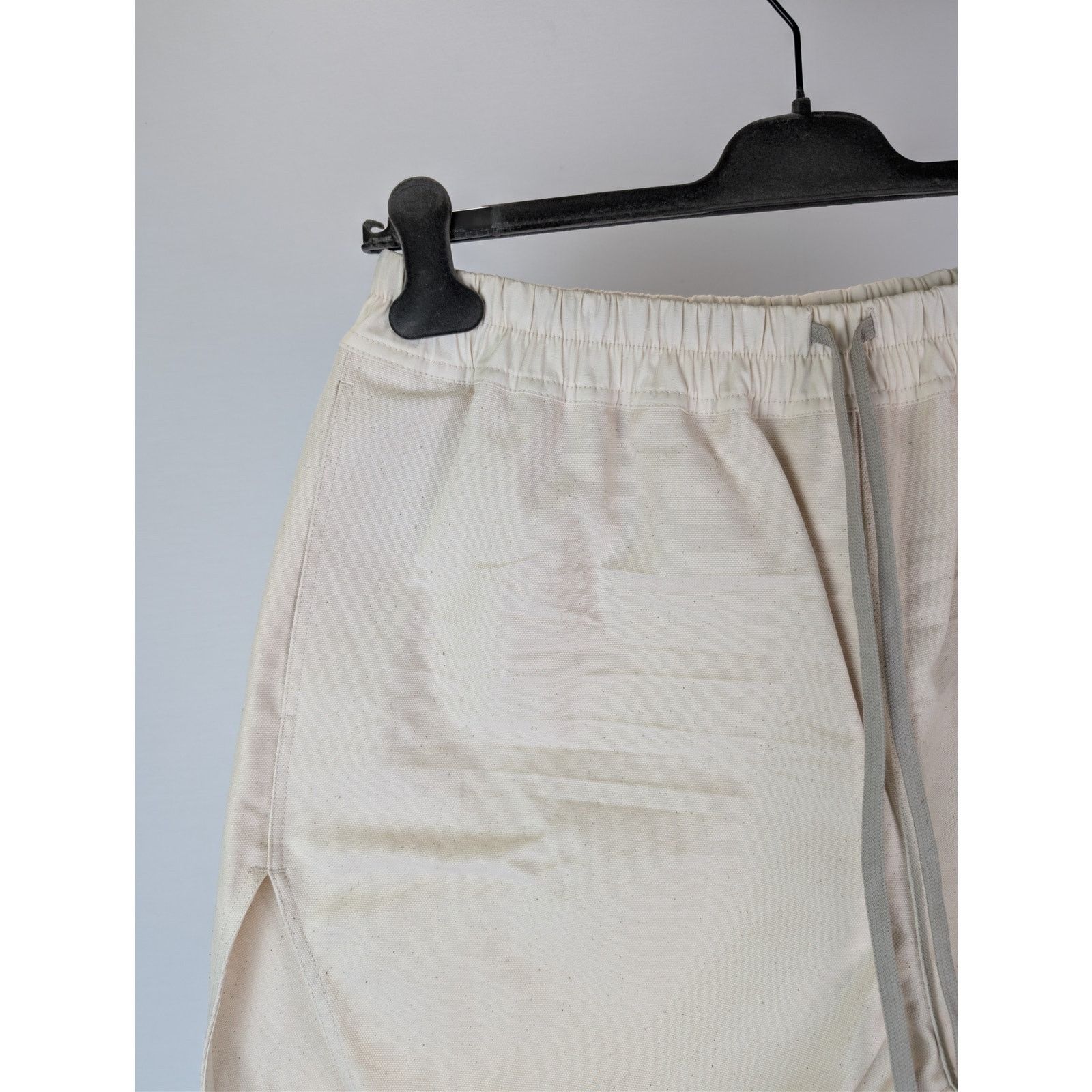 Rick Owens o1rshd1 Cotton Canvas Boxer Shorts in Beige Size US 38 / EU 54 - 6 Thumbnail