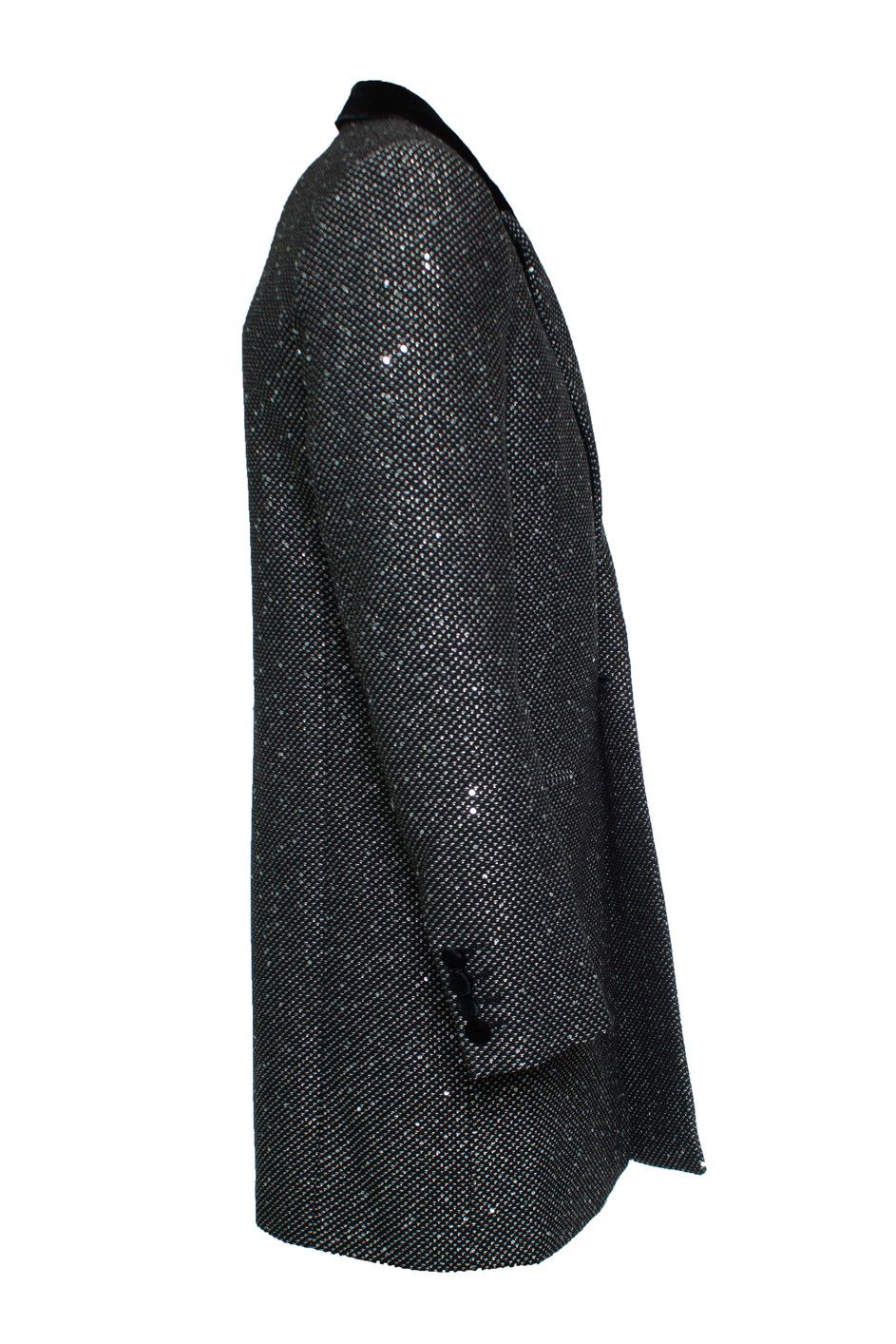 Saint Laurent Paris Saint Laurent, Long glitter sequins blazer jacket Size US L / EU 52-54 / 3 - 4 Thumbnail