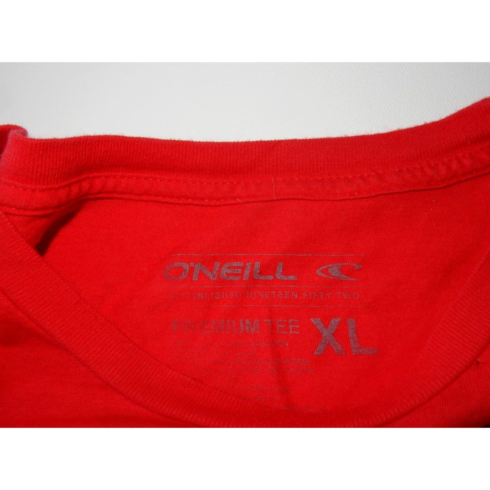 O'Neill VINTAGE O'Neill Men's Short Sleeve T-Shirt XL Cotton Red Casual Clothing Size US XL / EU 56 / 4 - 3 Thumbnail