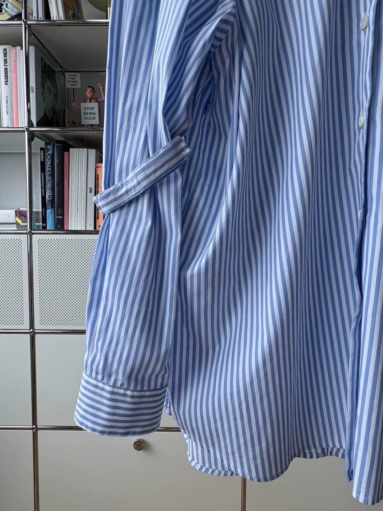 Prada Prada Cotton blue and white striped shirt Size XS / US 0-2 / IT 36-38 - 3 Thumbnail