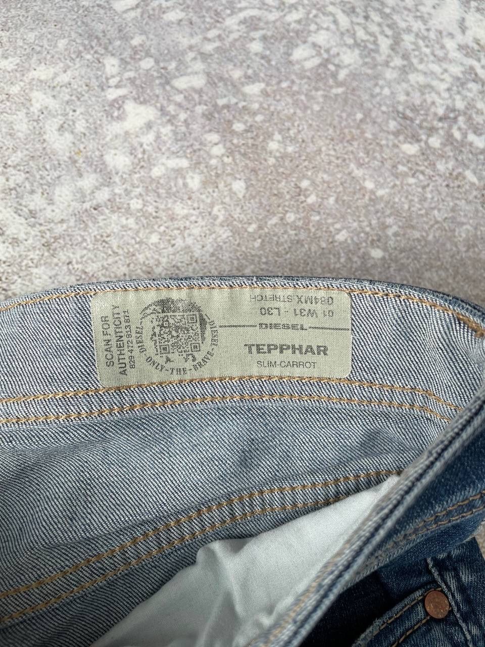 Diesel × Diesel Black Gold × Vintage Vintage Diesel Tepphar Blue Denim Pants Metal Logo Y2K Rare Size US 31 - 7 Thumbnail