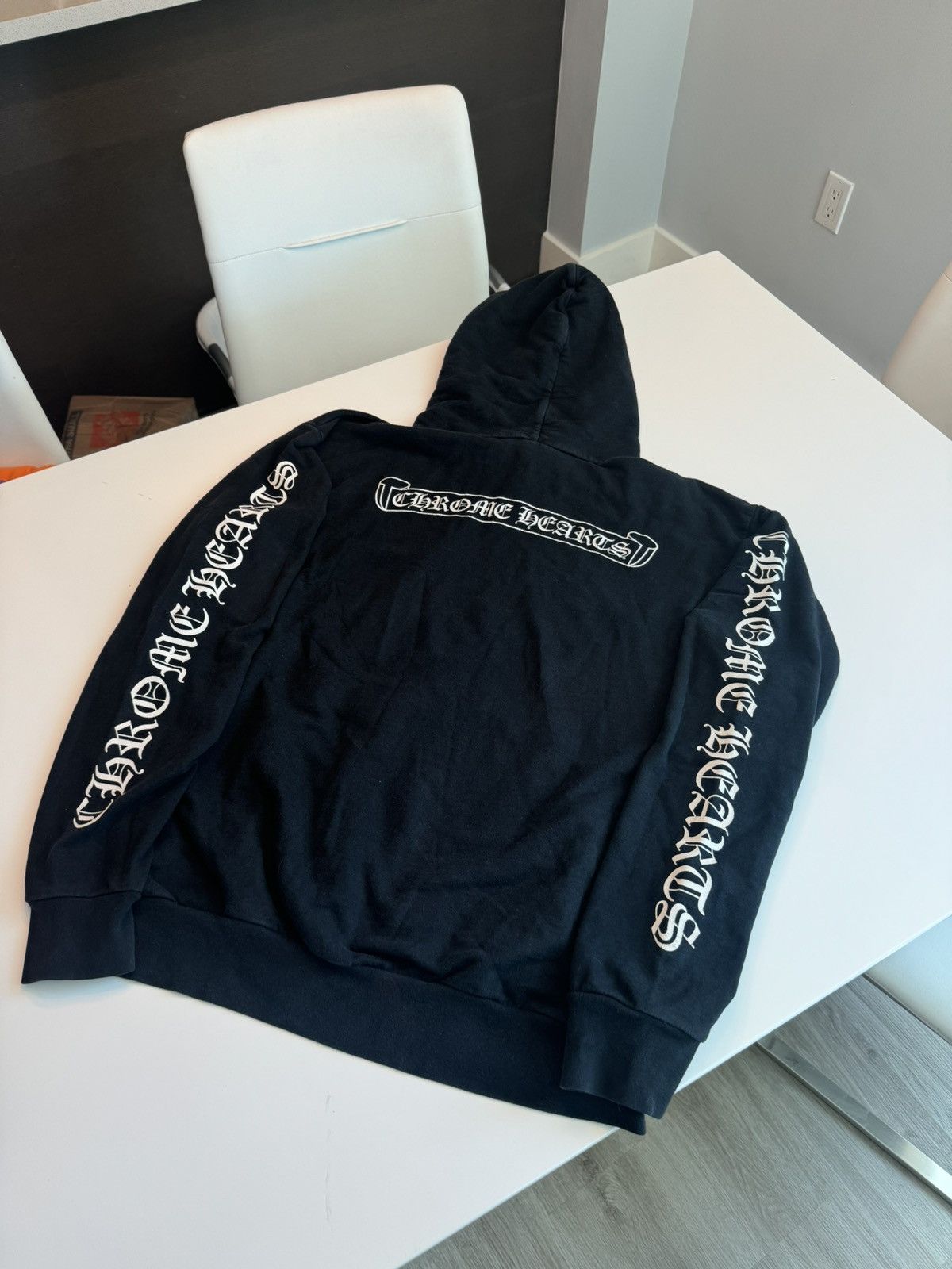 Chrome Hearts Script Hoodie | Grailed