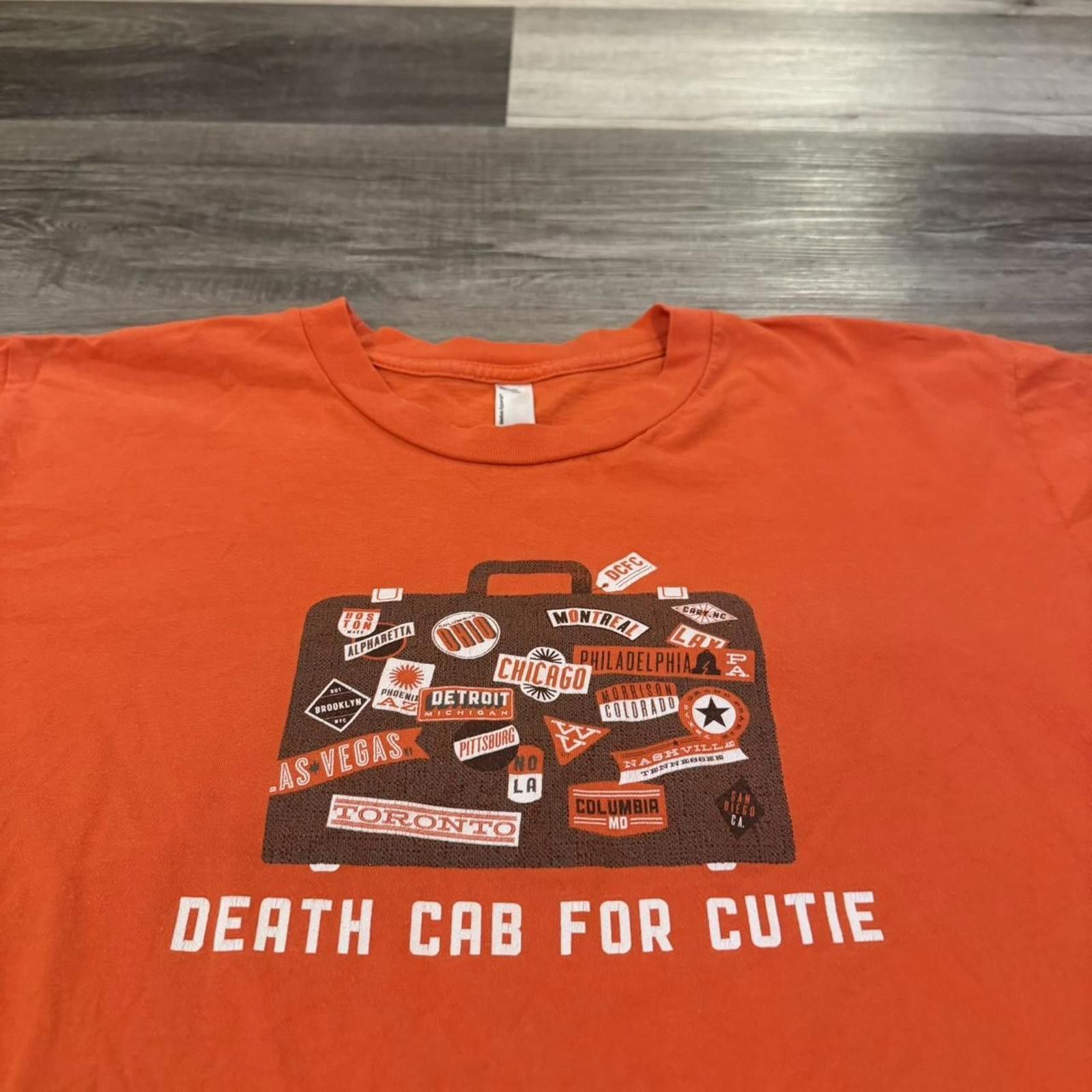 American Apparel Vintage death cab for cutie suitcase t shirt 00s M Size US M / EU 48-50 / 2 - 2 Thumbnail