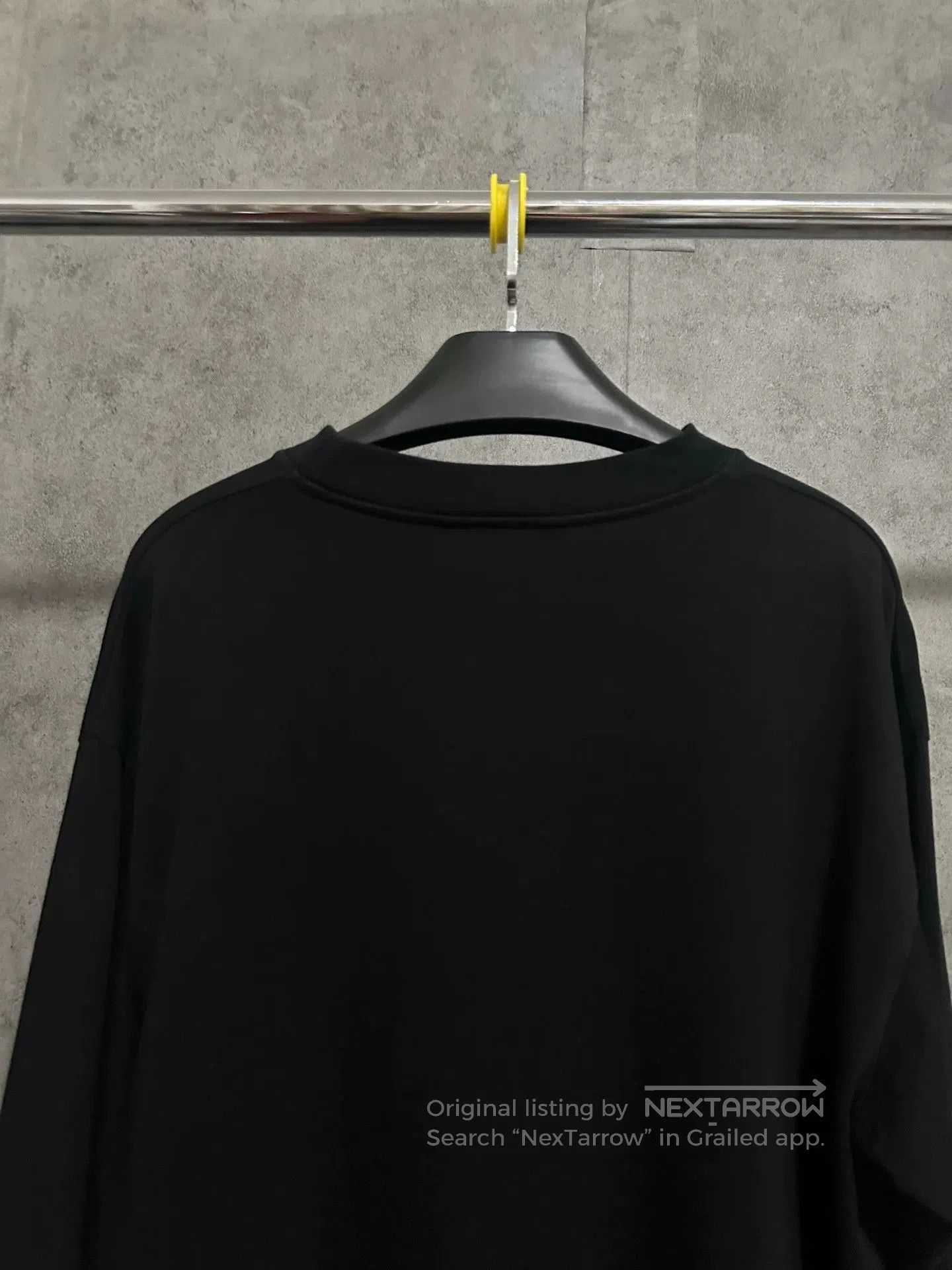 Balenciaga black balenciaga embroidered long sleeve t-shirt. Size US XS / EU 42 / 0 - 5 Thumbnail