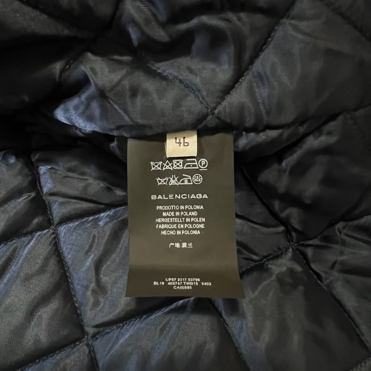 Balenciaga BALENCIAGA 17AW PADDET OVERSIZE FLANNEL SHIRTS JACKET Size US S / EU 44-46 / 1 - 5 Thumbnail