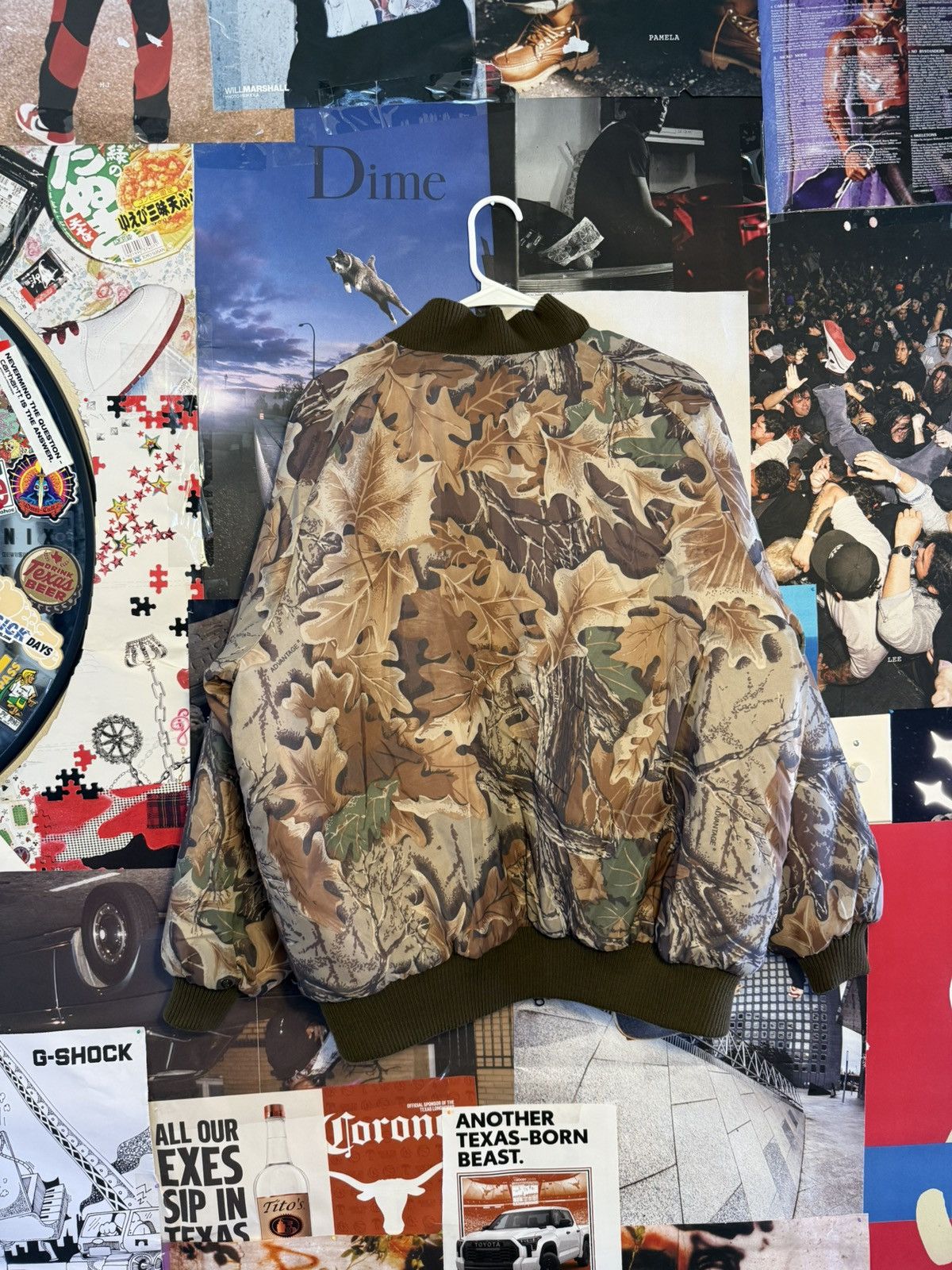 Vintage Advantage® Camo Quilted Bomber Jacket Insulated Zip-Up Size US L / EU 52-54 / 3 - 5 Thumbnail