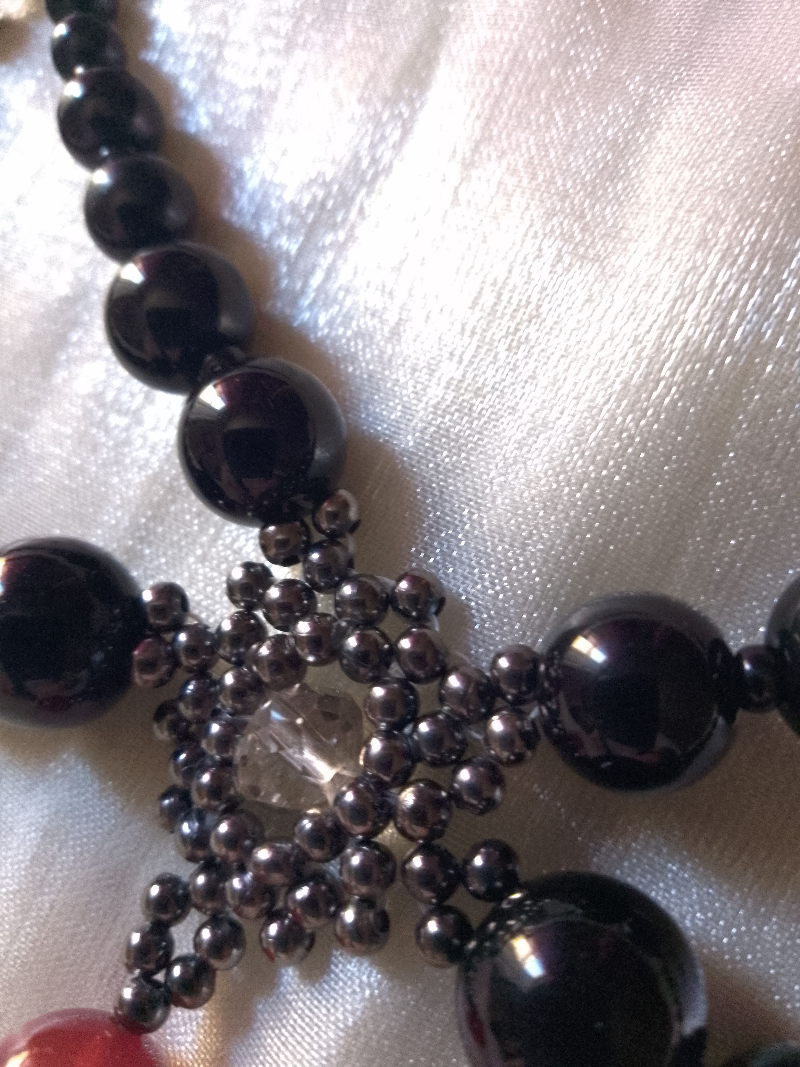Other Necklace Black Gothic Middle-age with carnelian gemstone Size ONE SIZE - 5 Thumbnail