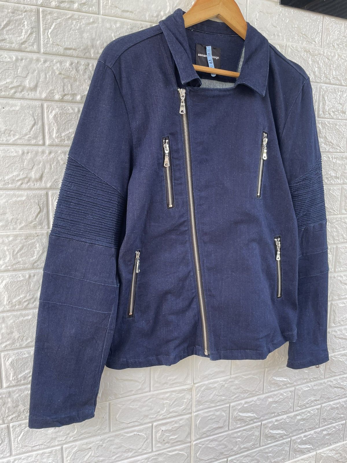 Japanese Brand Japanese Brand Semantic Design Denim Jacket Size US L / EU 52-54 / 3 - 3 Thumbnail