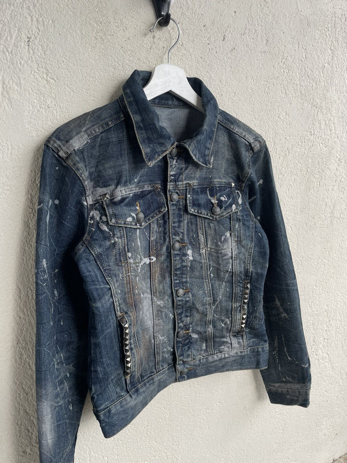 Le Grande Bleu (L.G.B.) 2000s Undercover Distressed Studded Splatter Denim Ifsix Y2K Size US S / EU 44-46 / 1 - 6 Thumbnail