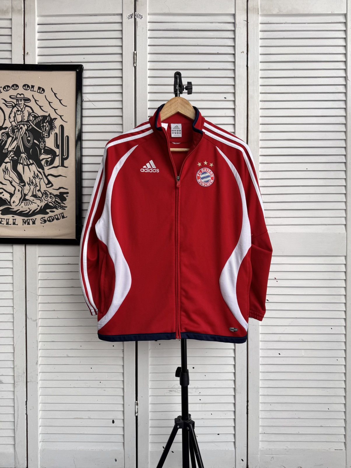 Adidas Vintage Adidas FC Bayern Munchen Track Zip Jacket Soccer Size US XS / EU 42 / 0 - 1 Thumbnail