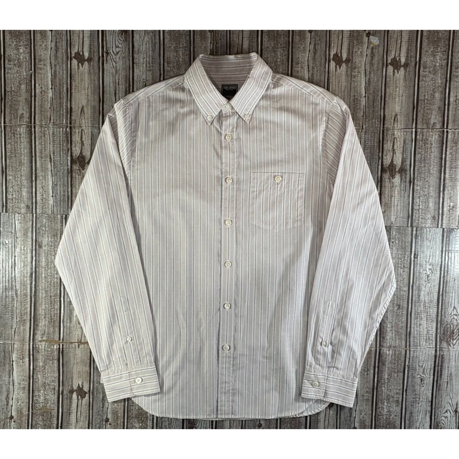 Todd Snyder Todd Snyder cotton Striped Collared Dress Shirt sz M color P Size US M / EU 48-50 / 2 - 1 Thumbnail