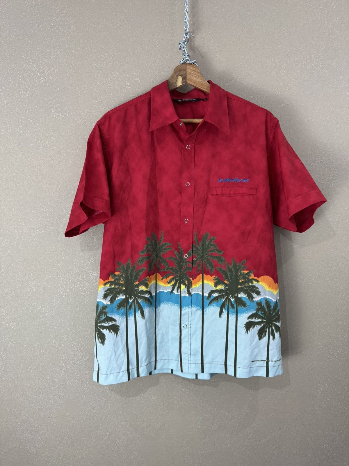 Quiksilver Vintage QUIKSILVER Hawaiian Rayon Shirt Mens Size M Size US M / EU 48-50 / 2 - 1 Thumbnail