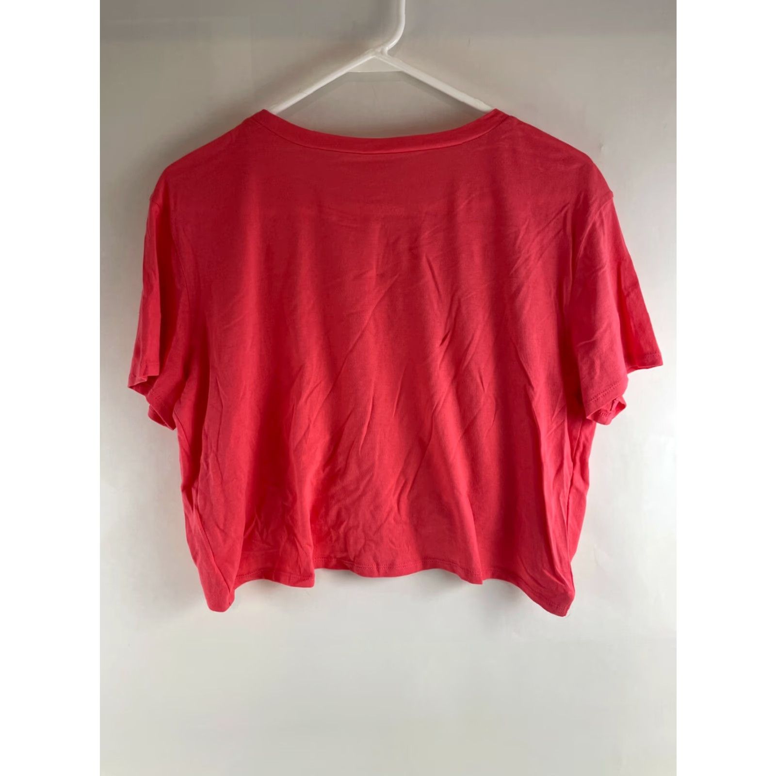 Vintage ABOUND Crop Top T-Shirt Women's Size Large Solid Pink Short Sleeve Crewneck NWT Size L / US 10 / IT 46 - 2 Thumbnail