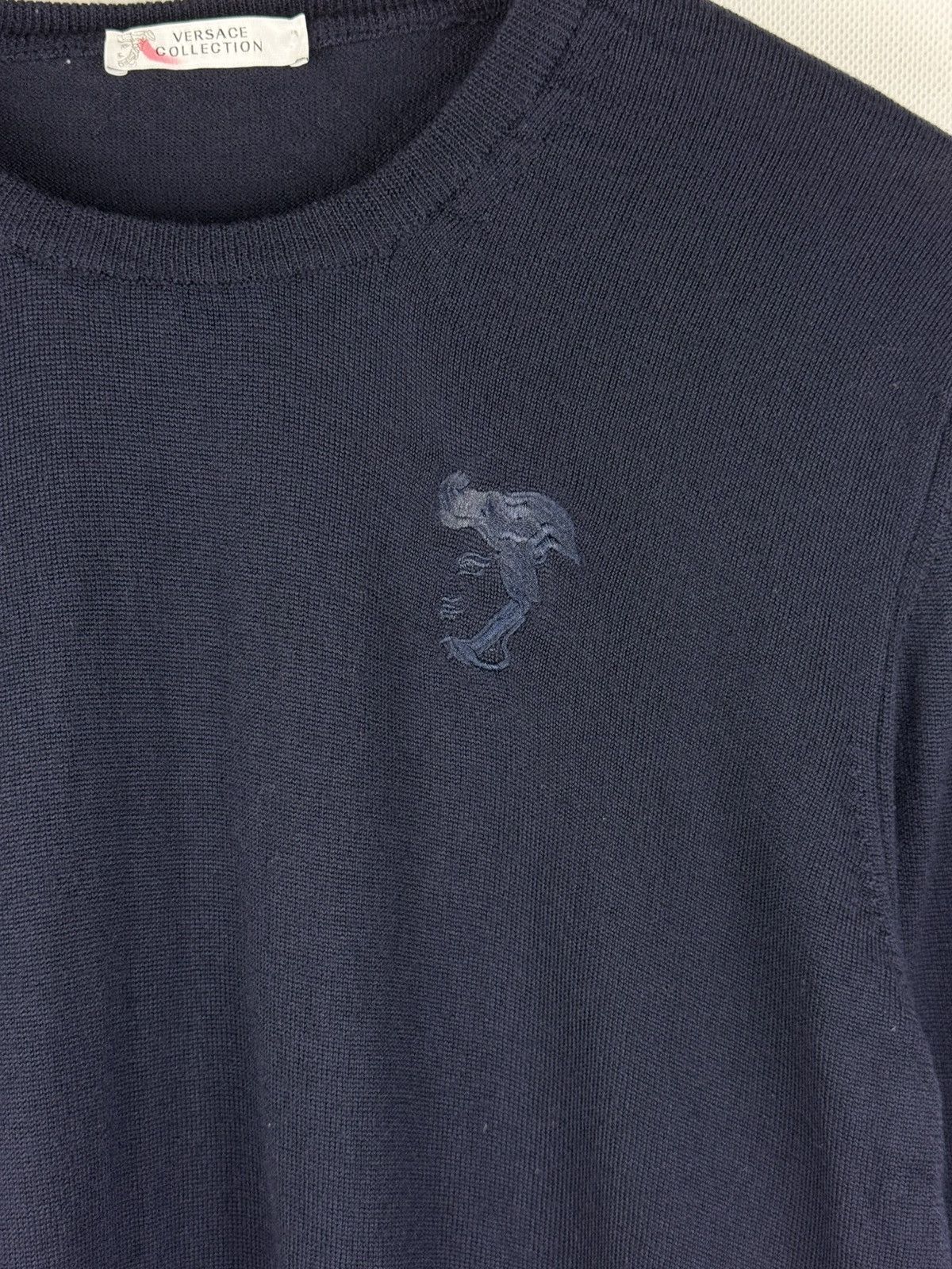 Versace Versace Collection Wool Crewneck Light Sweater Pullover Size US L / EU 52-54 / 3 - 8 Thumbnail