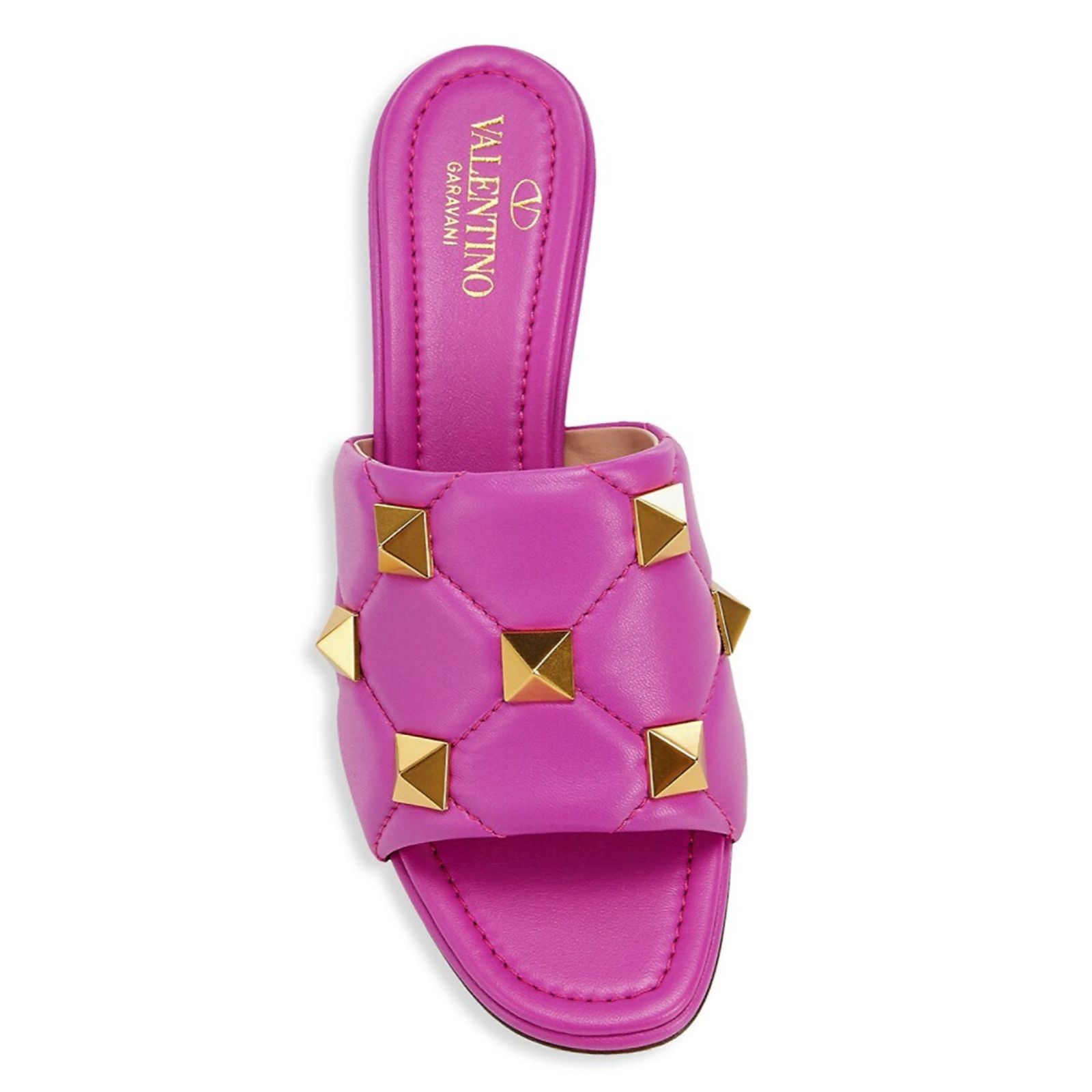 Valentino Rockstud Roman Stud Backless Mule Slide Heel Sandal 36 Size US 6 / IT 36 - 7 Thumbnail