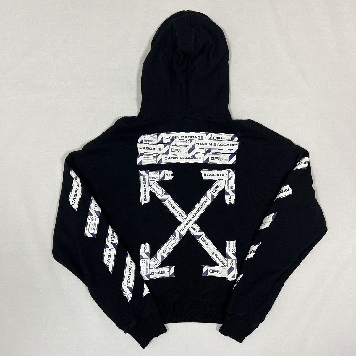 Off-White OFF-WHITE SS20 Airport Tape Arrow Hoodie Size US S / EU 44-46 / 1 - 4 Thumbnail