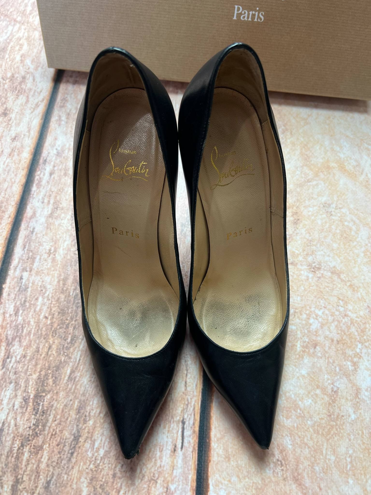 Christian Louboutin Christian Louboutin apostrophy pump 100 napad leather hells Size US 6 / IT 36 - 5 Thumbnail