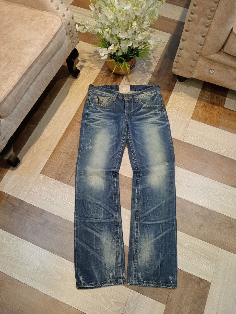 Japanese Brand LOLITA BY CONCERT CLUB WASHED BLUE DENIM JEANS Size US 30 / EU 46 - 1 Thumbnail