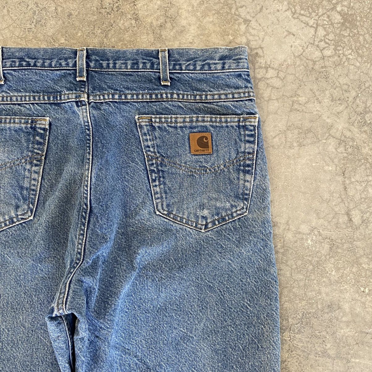 Carhartt VTG Carhartt Blanket Lined Relaxed Fit Blue Jeans Size US 35 - 20 Thumbnail