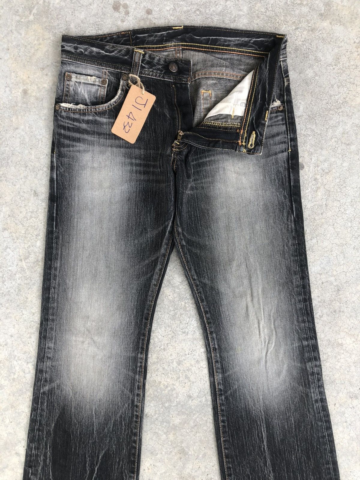 If Six Was Nine Japanese Edwin Flared Jeans Distressed Jeans Size US 30 / EU 46 - 3 Thumbnail