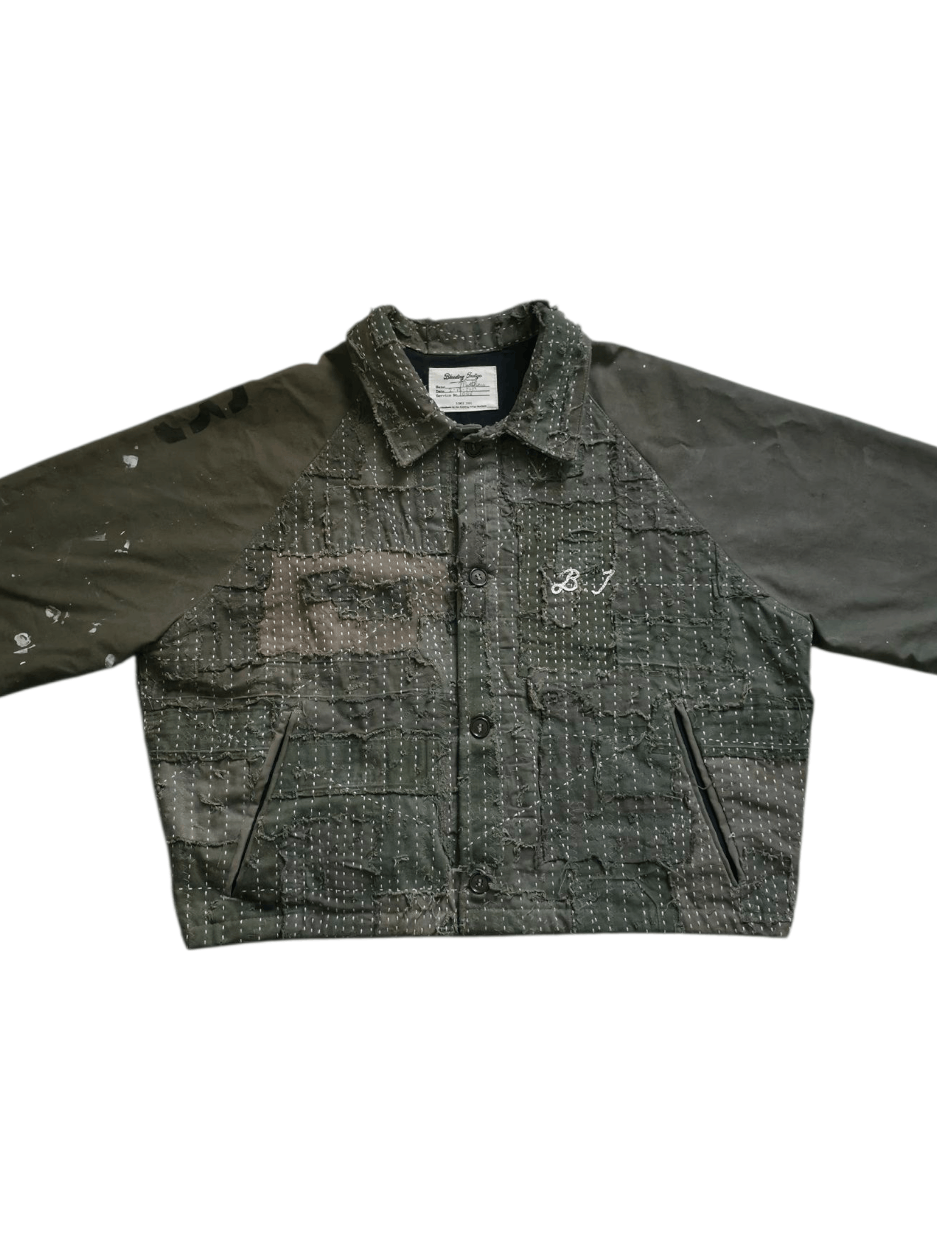 Kapital Bleeding Indigo Military Boro Jacket Size US M / EU 48-50 / 2 - 2 Thumbnail