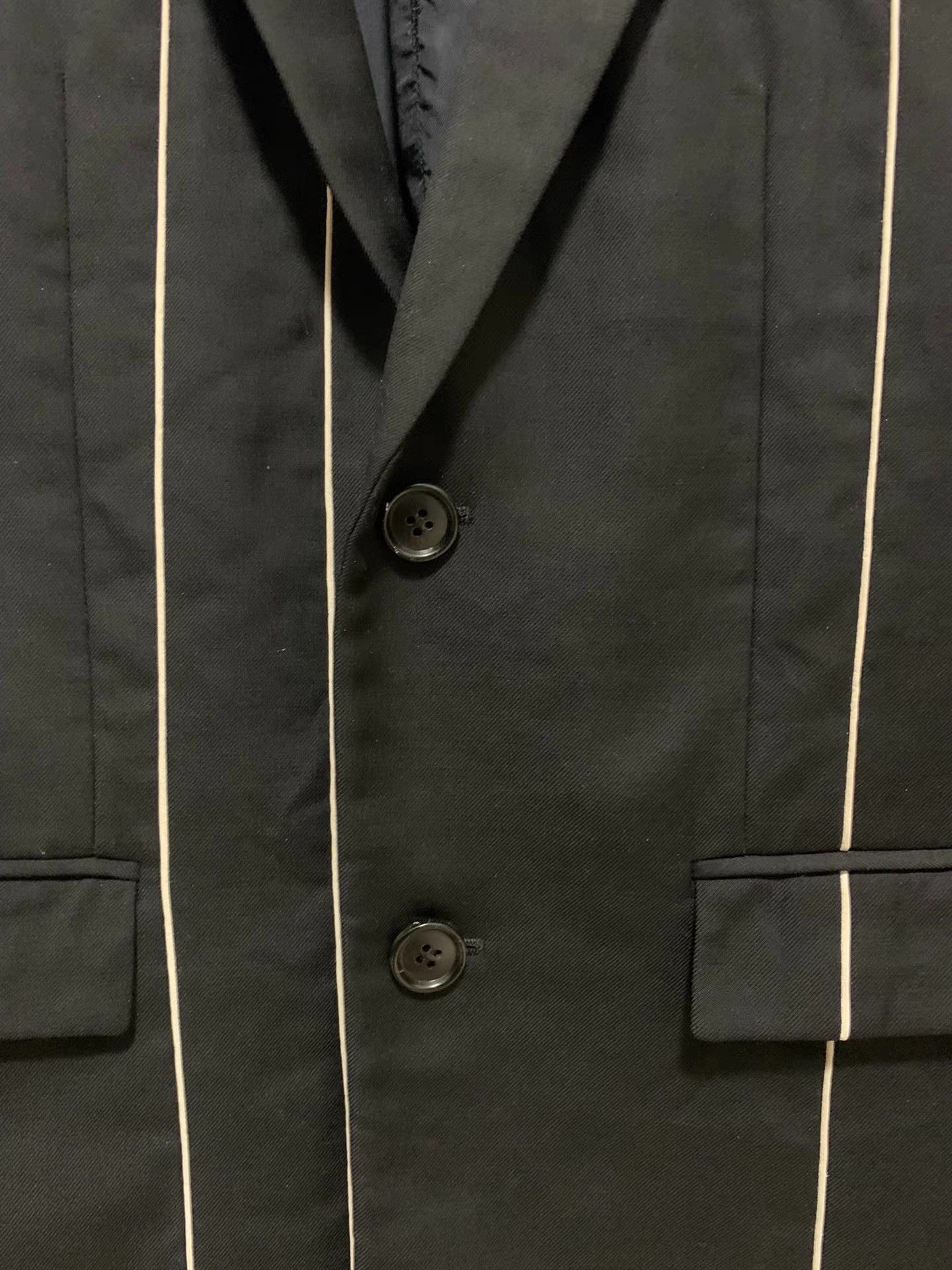 Dior Dior Homme 14FW Runway Three White Lines Suit Q12 Size 46R - 4 Thumbnail