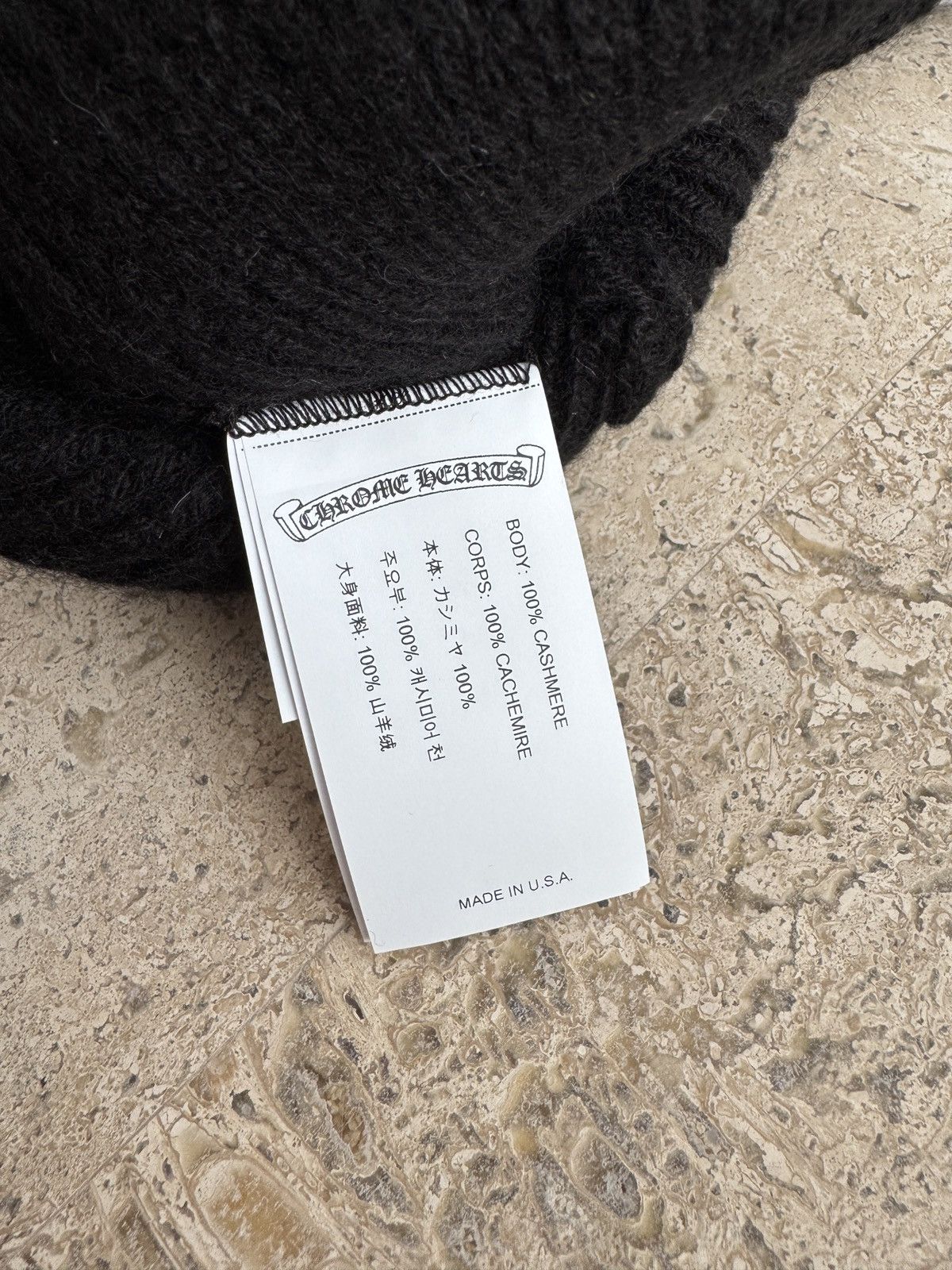 Chrome Hearts Chrome Hearts NYC Big Daddy Cashmere Beanie Size ONE SIZE - 16 Thumbnail