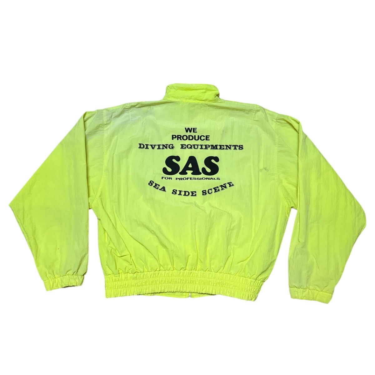 Vintage SAS Sea Side Scene Marine Sports Big Logo Light Jacket Size US M / EU 48-50 / 2 - 1 Thumbnail