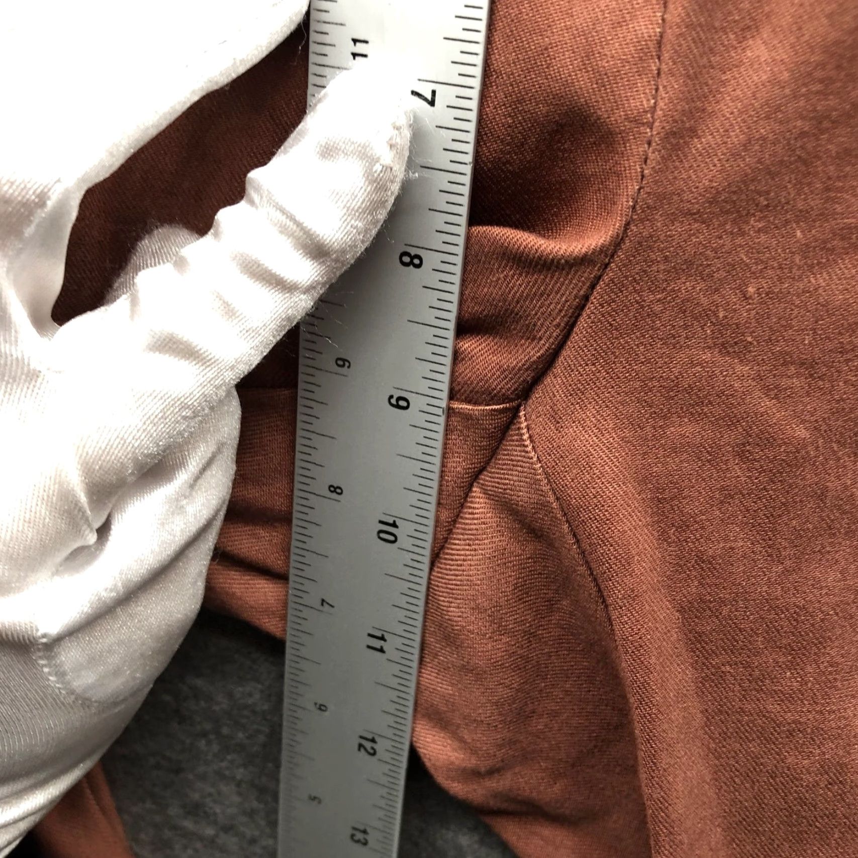 J. Jill J. Jill Pants Womens 8P Clay Linen Blend Crop Chino Flat Front Mid Rise Straight Size 30" / US 8 / IT 44 - 6 Thumbnail