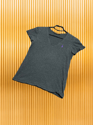 Polo Ralph Lauren × Ralph Lauren Ralph Lauren Shirt Womens Black V-Neck Casual T-Shirt Size S / US 4 / IT 40 - 1 Thumbnail