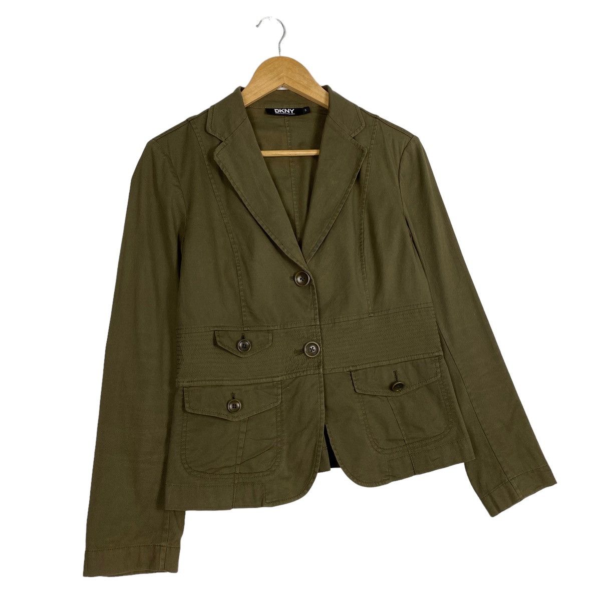 DKNY DKNY BUTTON COAT JACKET FOR WOMEN Size US S / EU 44-46 / 1 - 2 Thumbnail