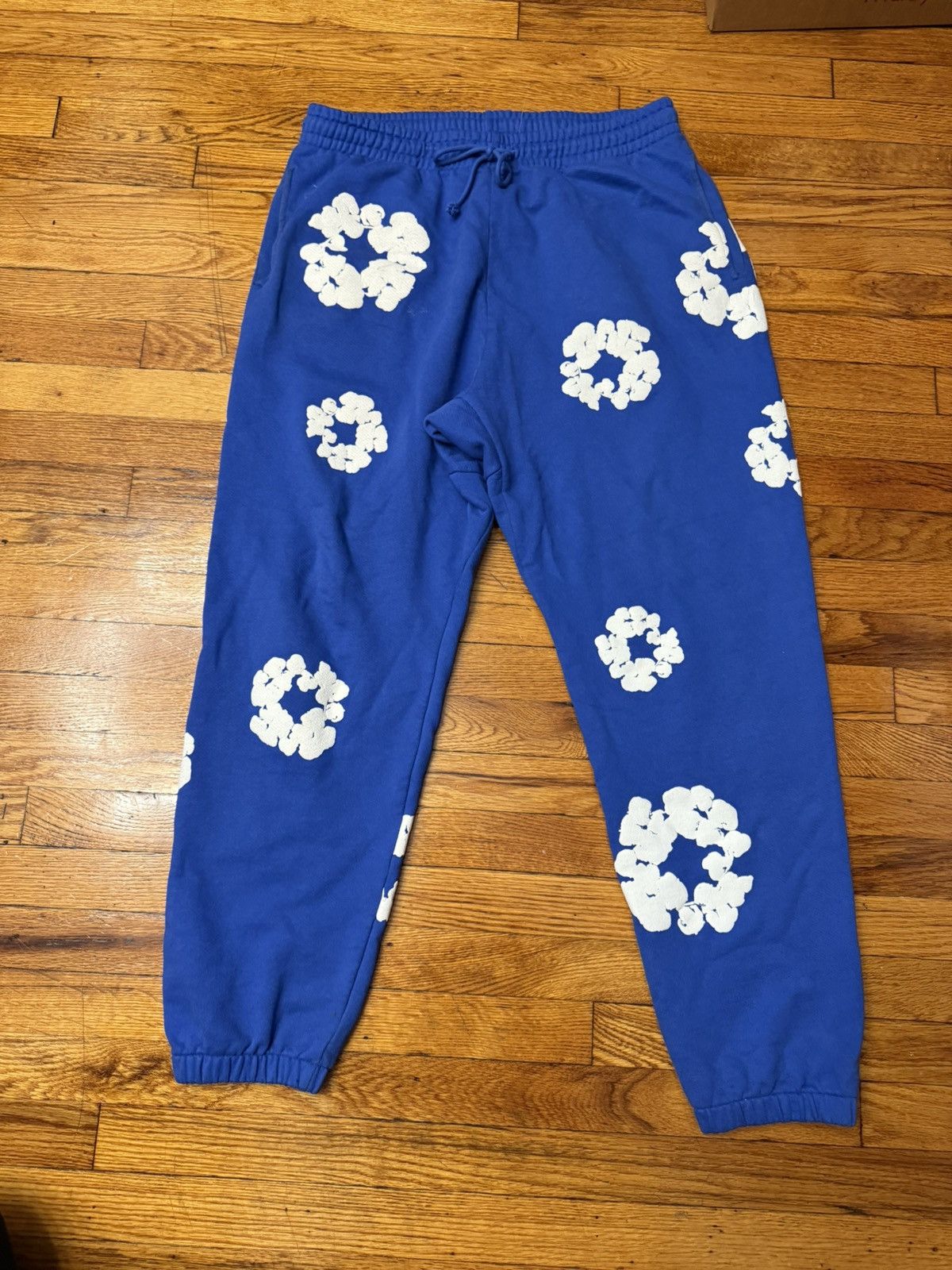 Denim Tears Wreath Sweatpants Blue Royal Size XL