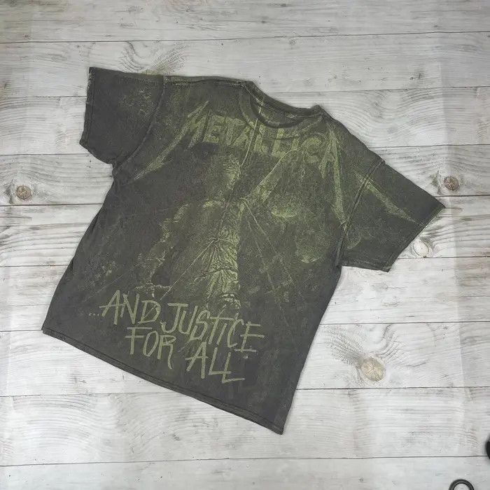 Metallica Vintage Metallica And Justice for All AOP T-Shirt 00s Rock Size US XL / EU 56 / 4 - 2 Thumbnail
