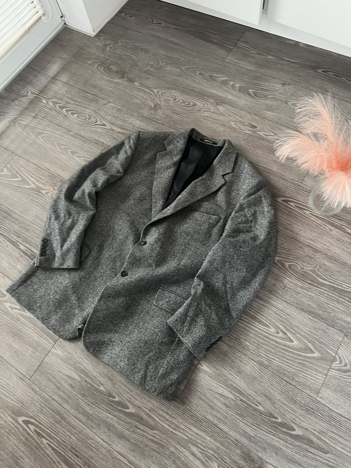 Burberry ‼️Vintage Burberry’s Virgin Wool / Viscose 90s Luxury Blazer Size 44R - 23 Thumbnail