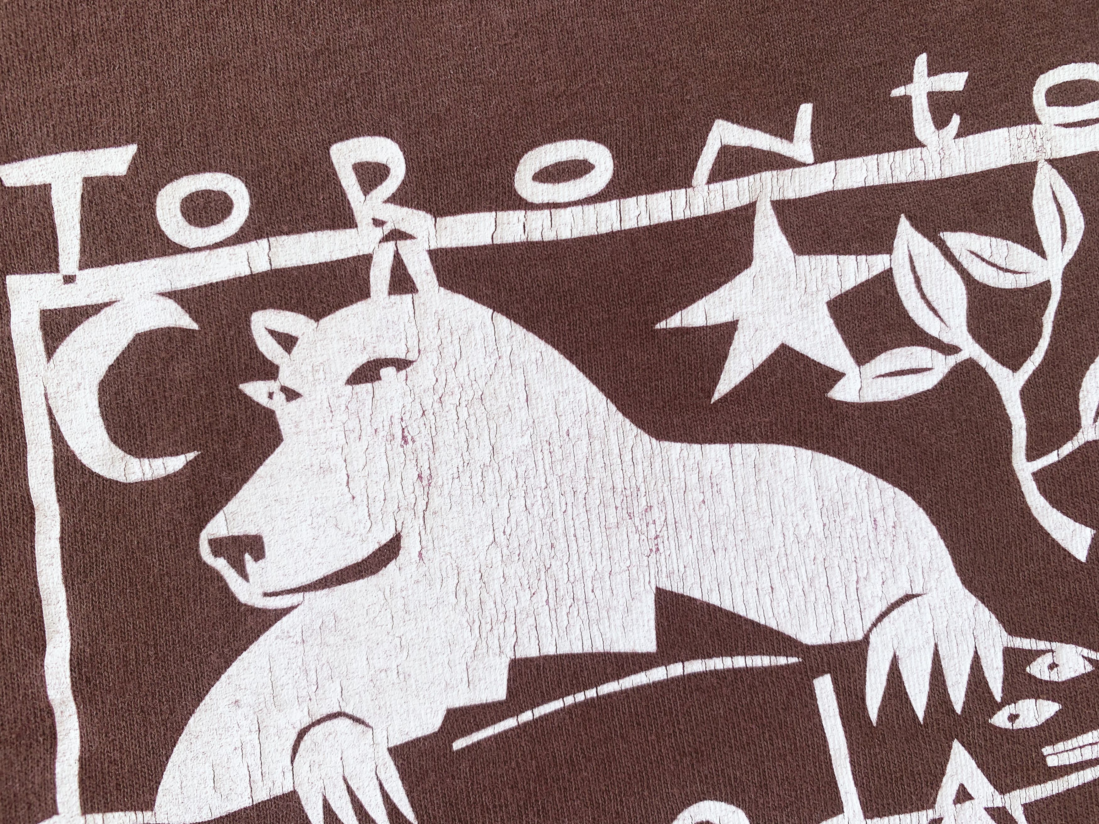 Vintage 90s TORONTO CANADA T shirt Tee Bear Fish Nature B. Klunder Size US S / EU 44-46 / 1 - 7 Thumbnail