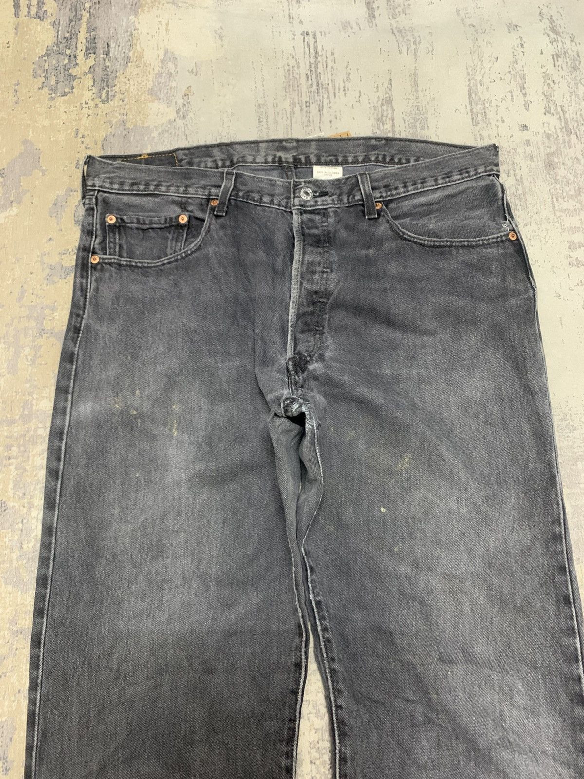Levi's Vintage Y2K Levi's 501 Faded Black Jeans W36 Size US 38 / EU 54 - 2 Thumbnail