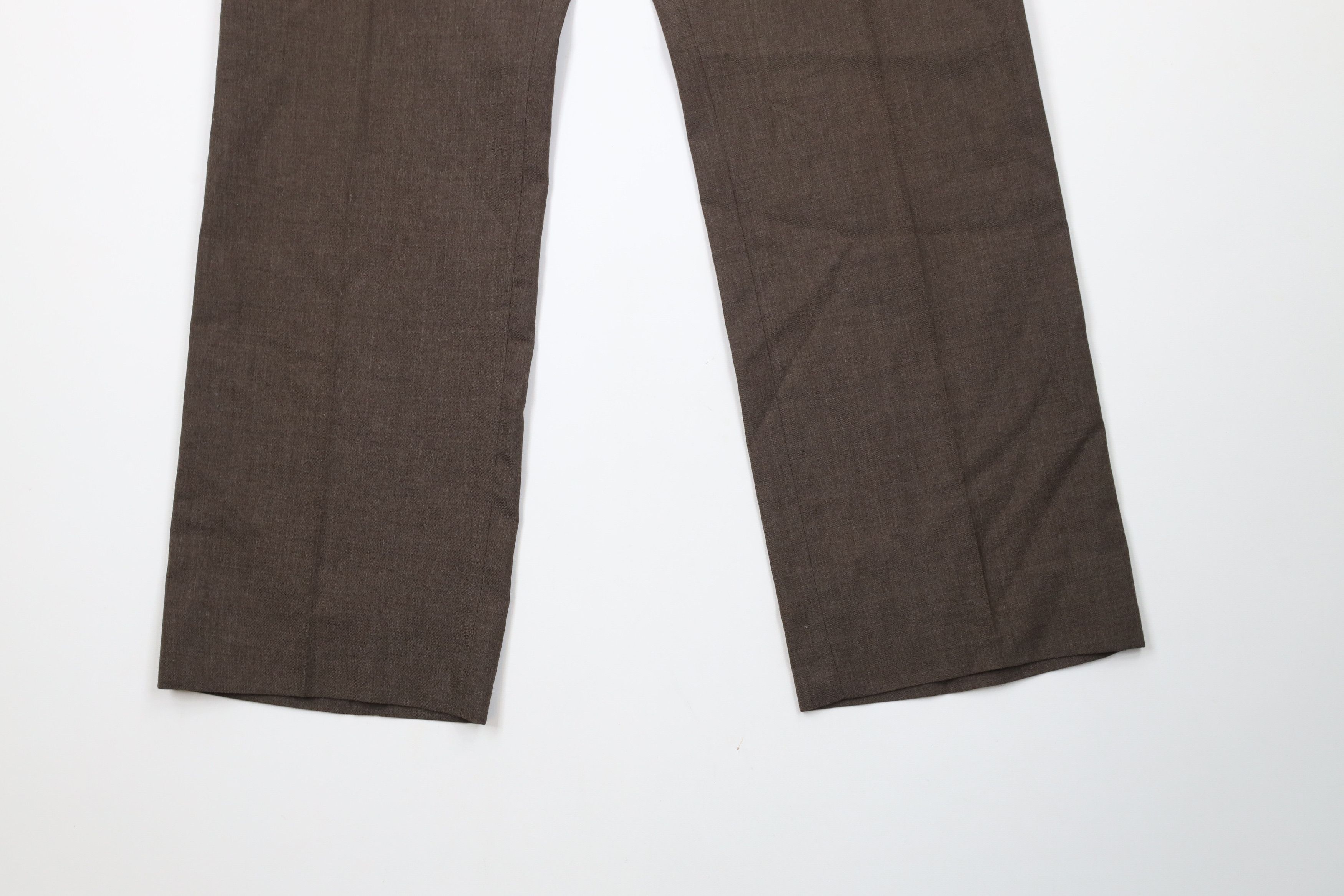 Vintage Vintage 70s Streetwear Wool Wide Leg Chino Pants Brown Size US 30 / EU 46 - 4 Thumbnail