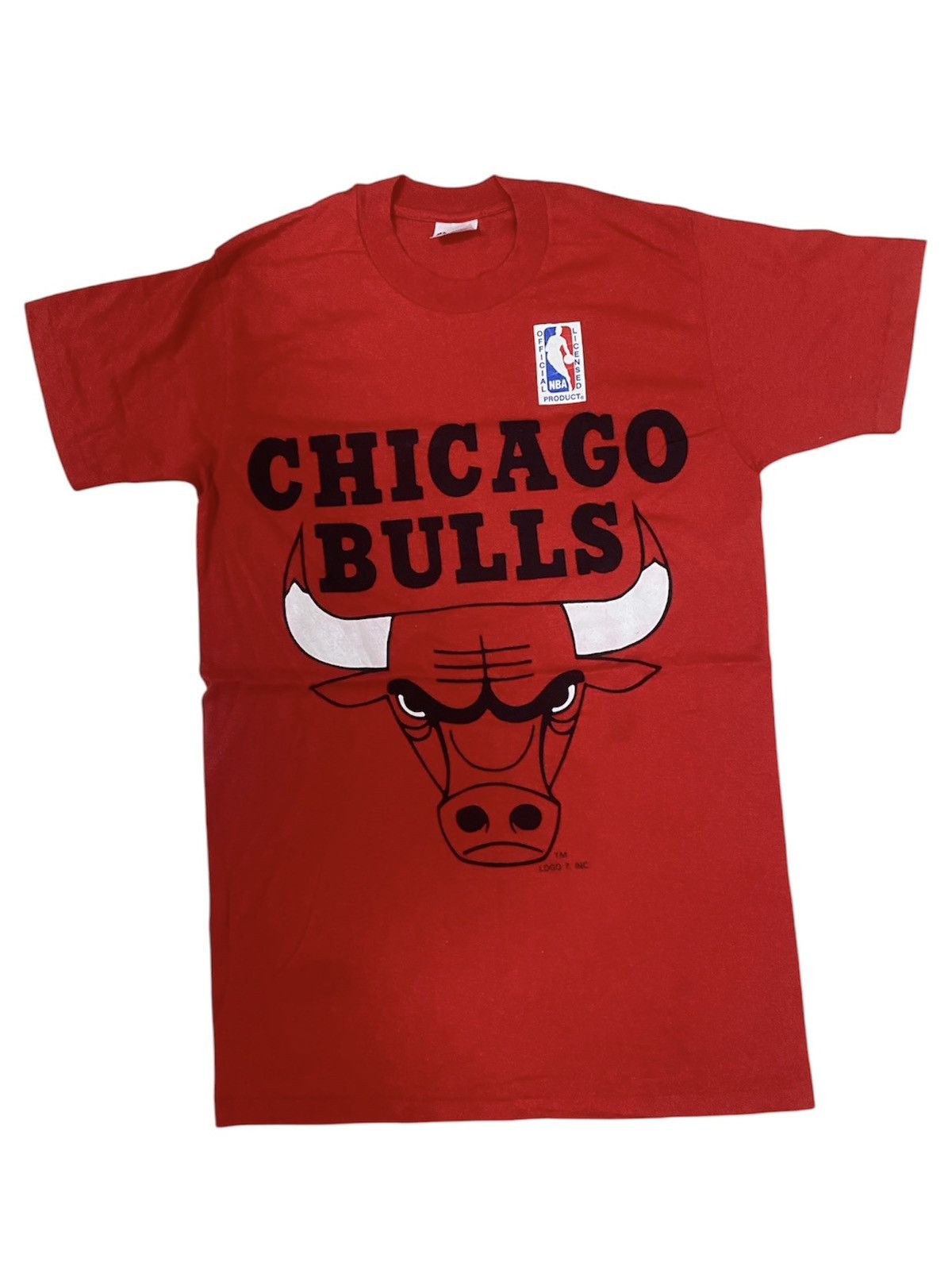 NBA × Vintage VTG NOS 90s CHICAGO BULLS STEDMAN TSHIRT Size US M / EU 48-50 / 2 - 1 Thumbnail