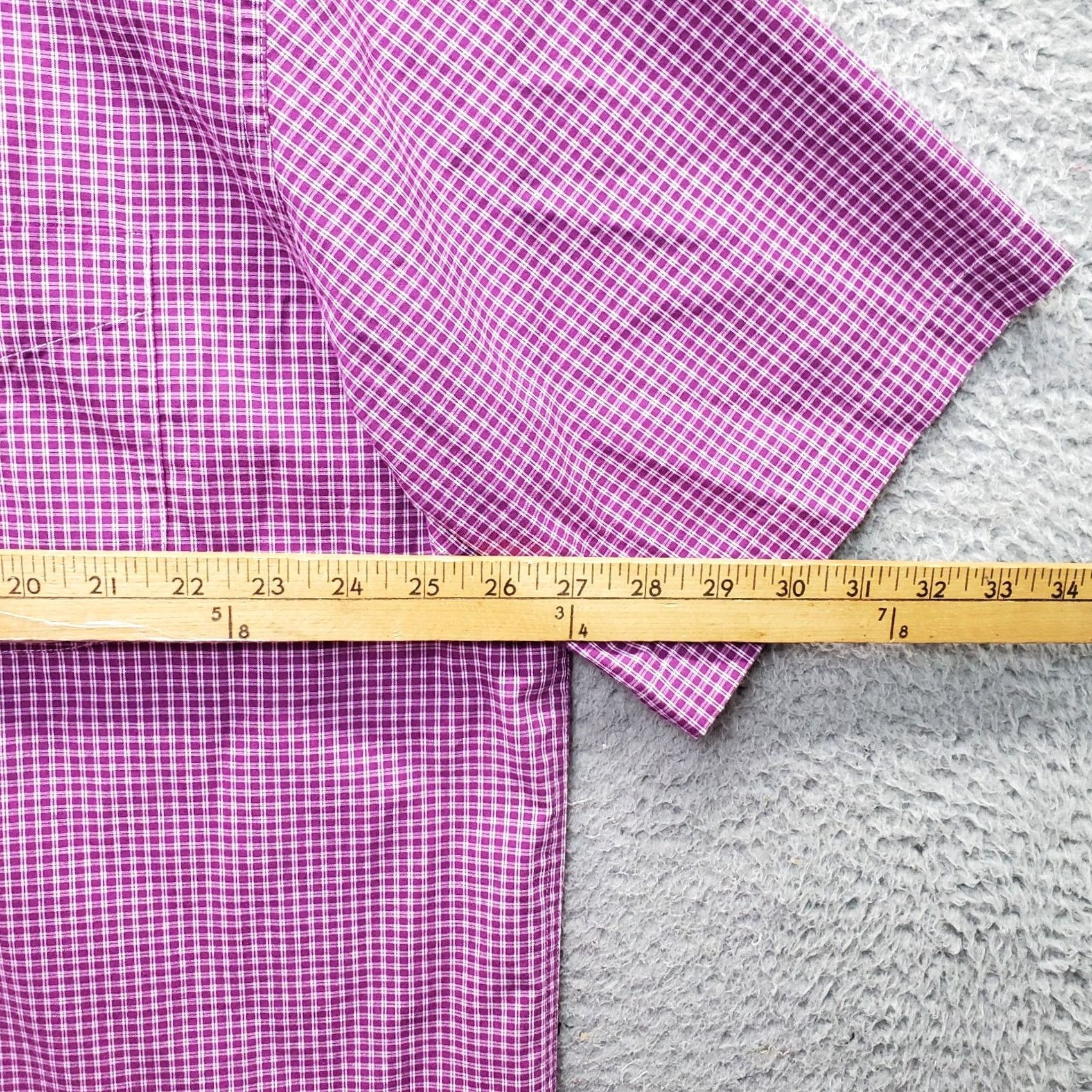 Chaps Chaps Shirt Mens XXL Multi Gingham Easy Care Short Sleeve Button-Down Shirt Size US XXL / EU 58 / 5 - 4 Thumbnail
