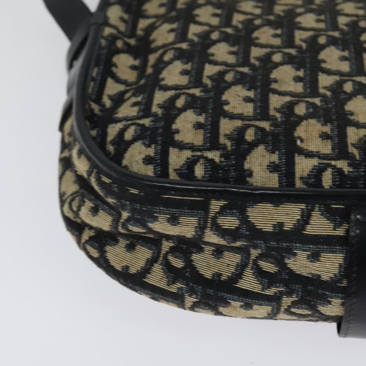 Dior DIOR Trotter Canvas Shoulder Bag Navy Gold Size ONE SIZE - 15 Thumbnail