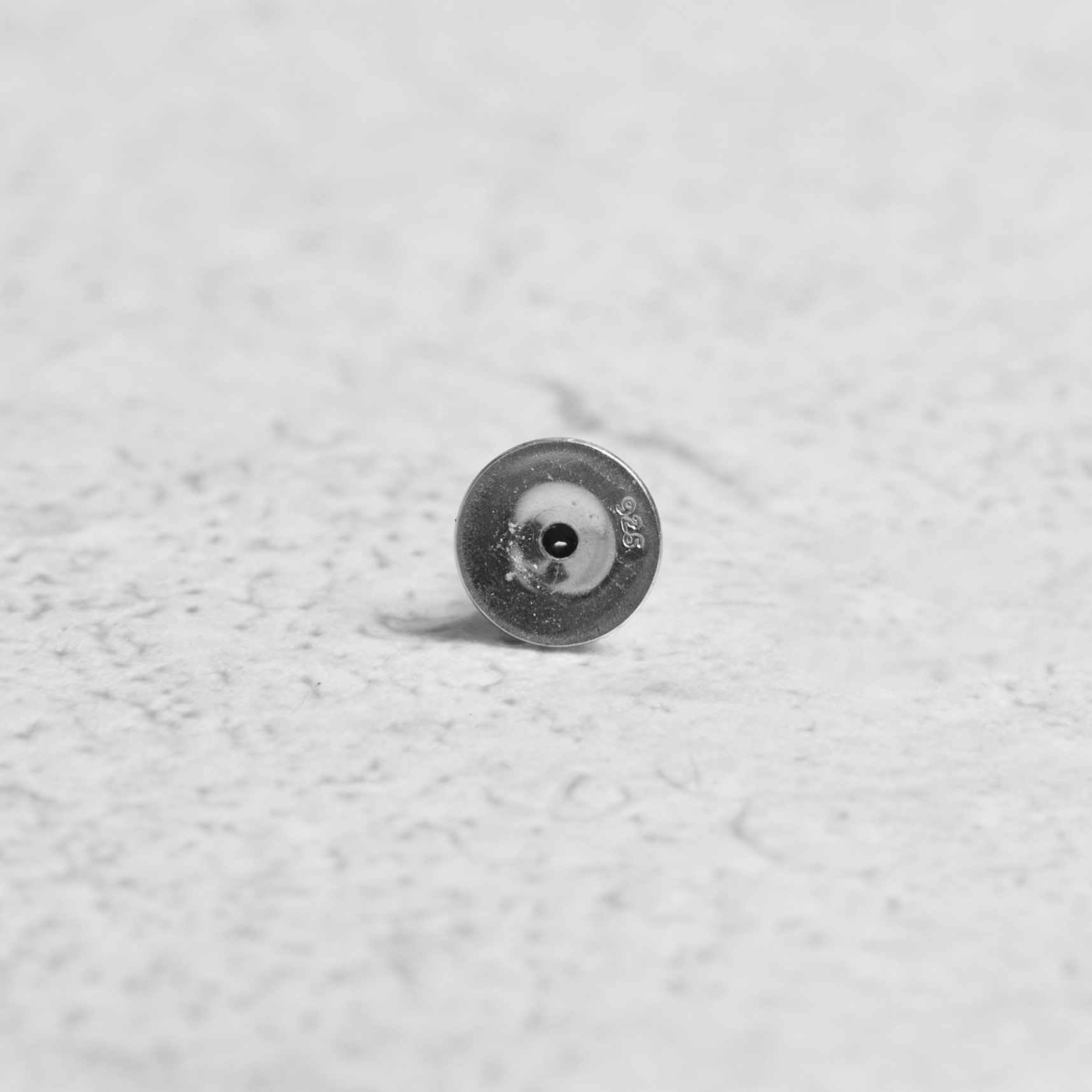 Chrome Hearts DIAMOND CHROME HEARTS Tiny E Silver Diamond Earring Size ONE SIZE - 2 Thumbnail