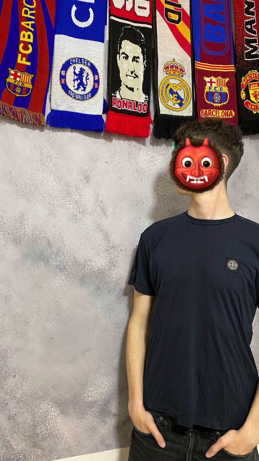 Massimo Osti × Stone Island × Vintage Classic Stone Island Patch Program Blue T Shirt Size US M / EU 48-50 / 2 - 1 Thumbnail