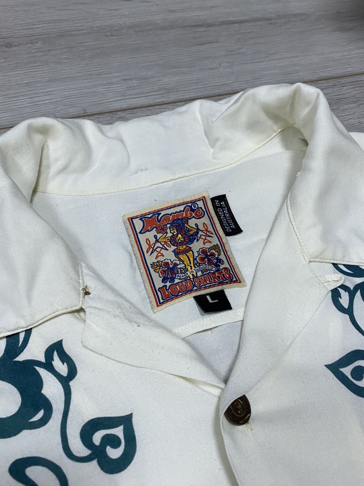 Vintage Vintage 90s MAMBO ocean 🌊 surf Shirt Tattoo Rayon Australia Size US L / EU 52-54 / 3 - 5 Thumbnail