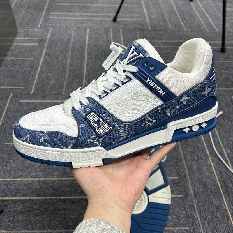Louis Vuitton Louis Vuitton Denim Low-Top Fashion Sneakers -2508 Size US 9.5 / EU 42-43 - 6 Thumbnail