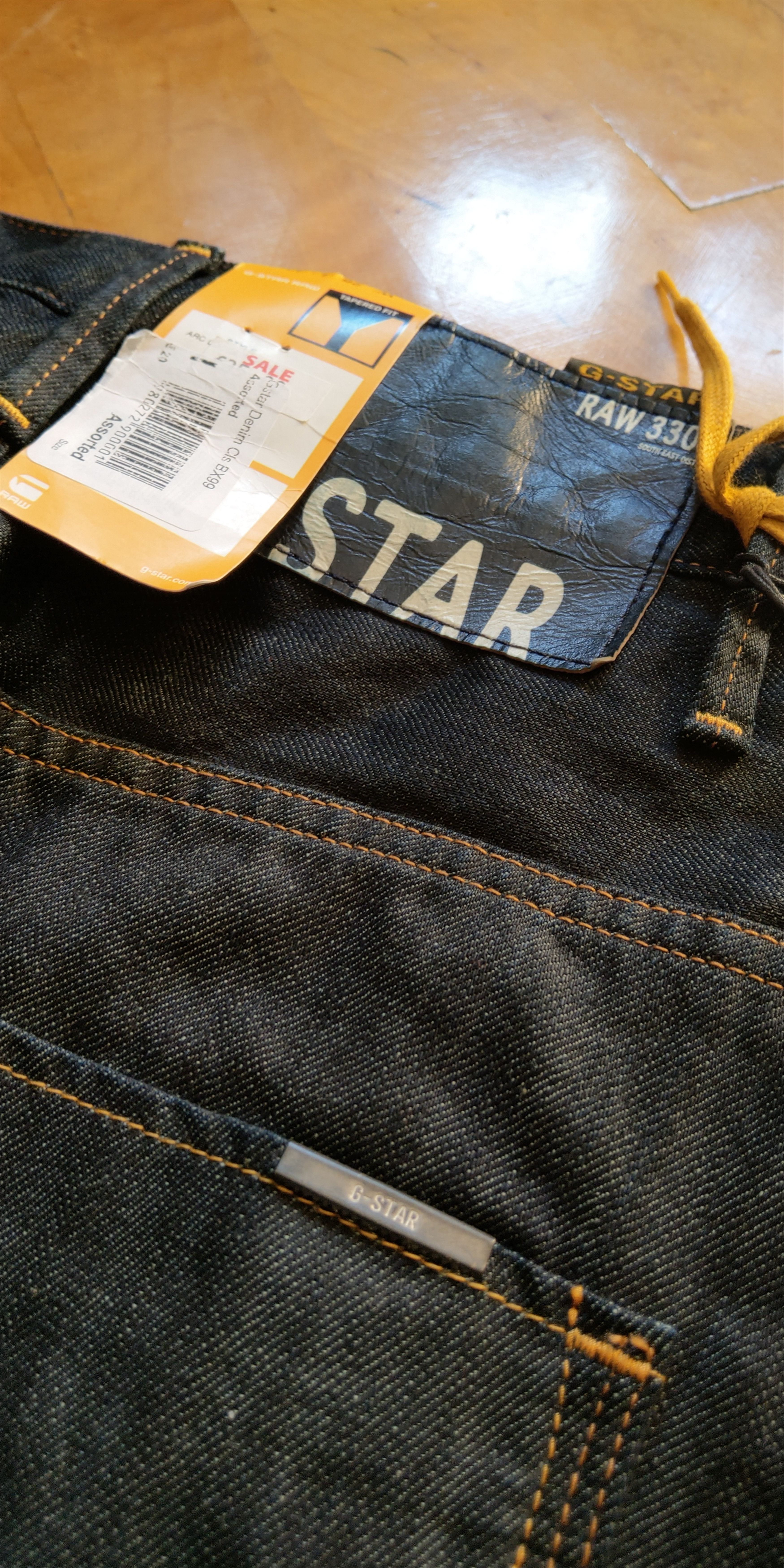 G-Star Stacked J-Arc Pants Selvedge Spiral Raw Denim G-STAR 3301 Size US 26 / EU 42 - 11 Thumbnail