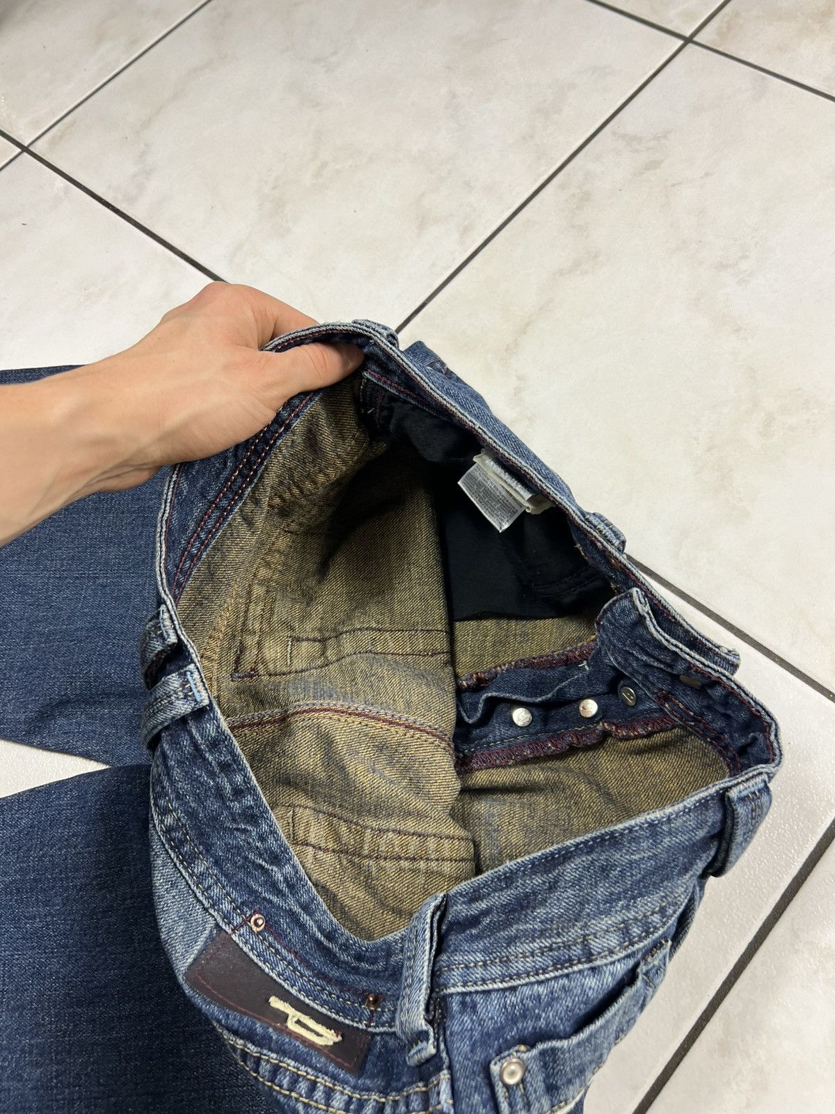 Diesel Vintage Diesel Fetzip y2k distressed denim zip jeans tribal Size US 30 / EU 46 - 14 Thumbnail