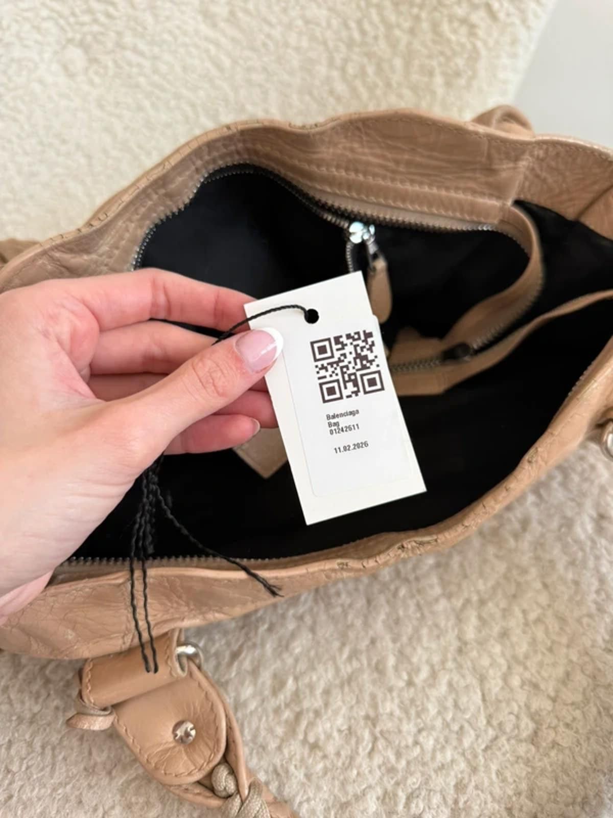 Balenciaga Balenciaga Le City Handbag – Beige Size ONE SIZE - 12 Thumbnail